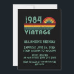Personalized forty vintage 40th birthday party invitation<br><div class="desc">Add some originality with this limited edition,  premium-quality,  and unique vintage-looking birthday graphic design featuring cool typography. It's a great gift idea for men,  women,  husbands,  wives,  girlfriends,  and boyfriends who will appreciate this one-of-a-kind piece of art. A fun and memorable holiday gift for your birthday celebration.</div>