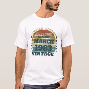 Personalized forty vintage 40th birthday party T-Shirt