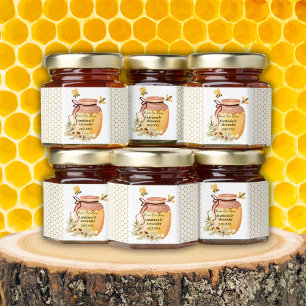 Personalized Found Our Honey Floral  Wedding Jar Favors