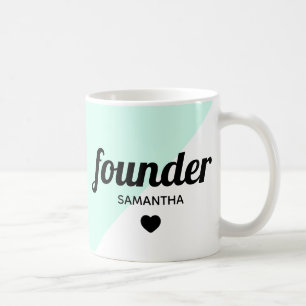 Personalized founder modern professional boss coffee mug