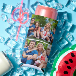 Personalized Four Photo Can Cooler