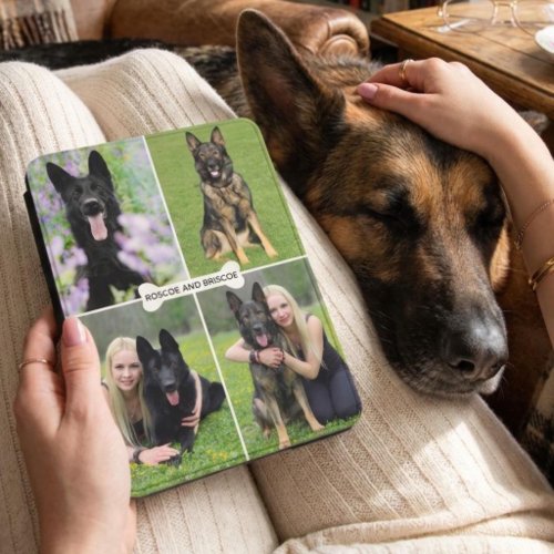 Personalized Four Photo Collage Dog Bone Kindle Cover