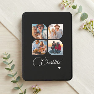 Personalized Four Photo Name Memory Collage Kindle Cover