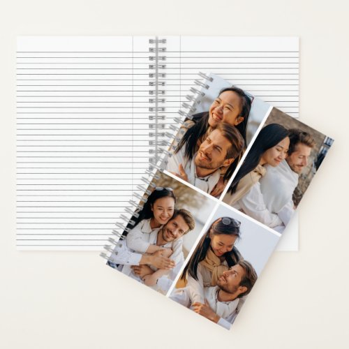 Personalized Four Photo Spiral Notebook