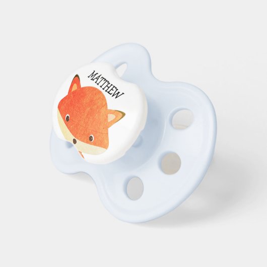Personalized Fox Pacifier (Front Right)