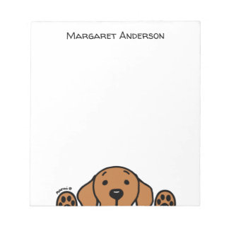 Personalized Fox Red Labrador Watching You Notepad