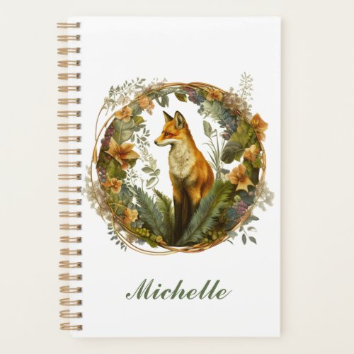 Personalized Fox Vintage Planner