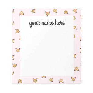Personalized Foxes Notepad