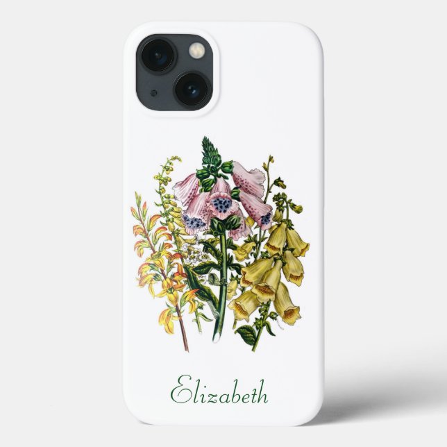 Personalized Foxgloves Case-Mate iPhone Case (Back)
