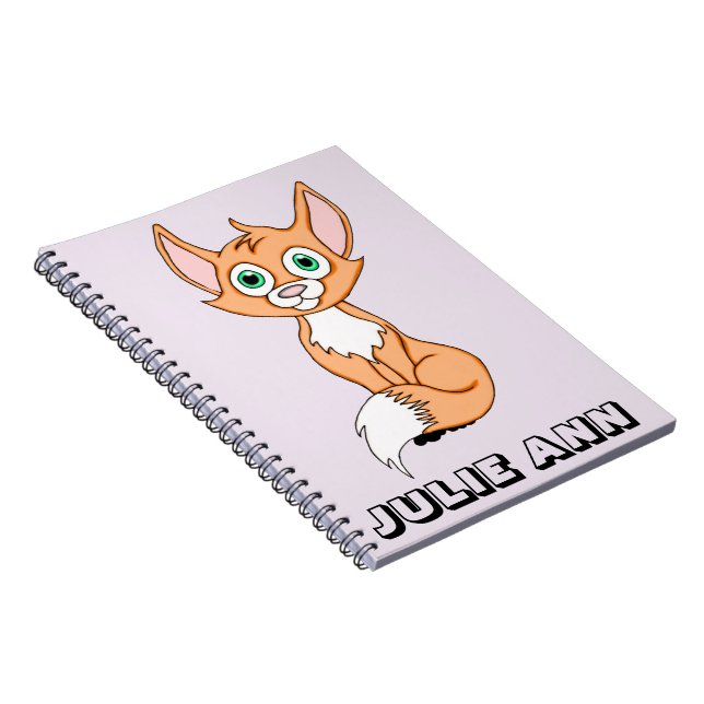 Personalized Foxy Roxy Notebook (Right Side)