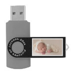 Personalized Framed Baby or Family Photo Modern Flash Drive