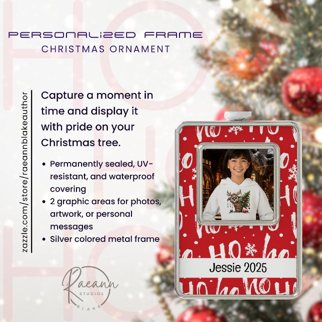 Personalized Framed Christmas Ornament (Creator Uploaded)