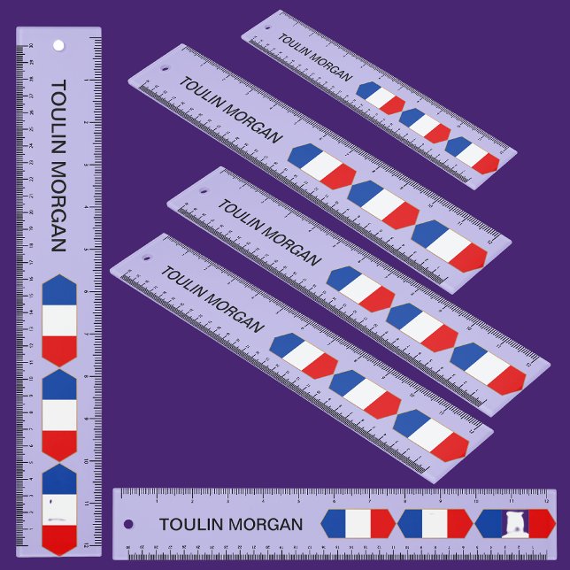 Personalized  France Flag Ruler (Creator Uploaded)