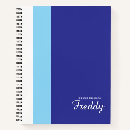 Personalized Freddy Spiral Notebook Journal