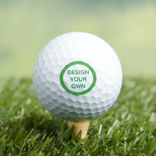 Personalized FREE w Your Text Image Logo Golf Balls