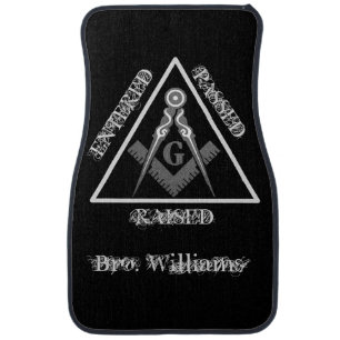 Personalized Freemason Car Floor Mat