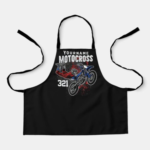 Personalized Freestyle Motocross Racing FMX Tricks Apron