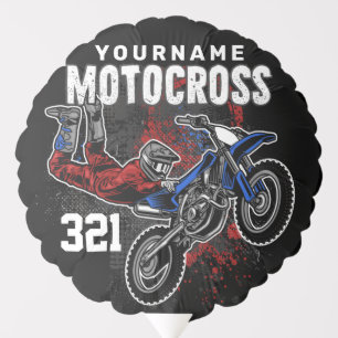 Personalized Freestyle Motocross Racing FMX Tricks Balloon