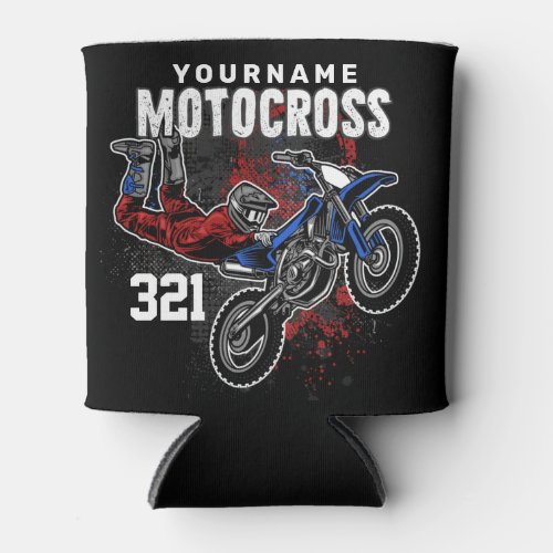 Personalized Freestyle Motocross Racing FMX Tricks Can Cooler