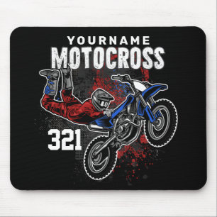 Personalized Freestyle Motocross Racing FMX Tricks Mouse Pad