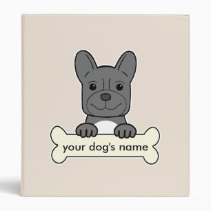 Personalized French Bulldog Binder