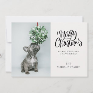 Personalized French Bulldog Christmas Card