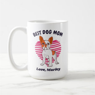 Personalized French Bulldog Dog Mom Custom Text Coffee Mug