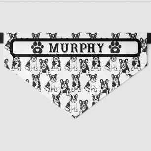 Personalized French Bulldog Dog Pet Bandana Collar
