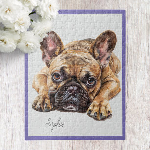 Personalized French Bulldog Jigsaw Puzzle