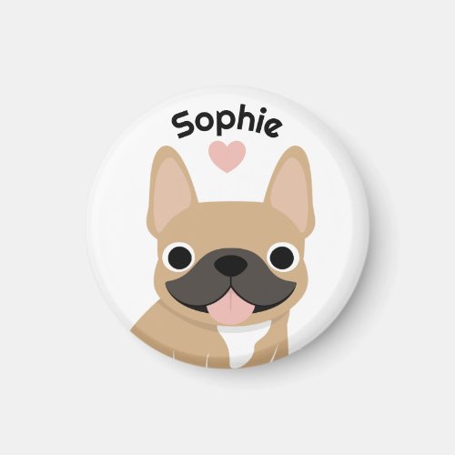 Personalized French Bulldog Magnet, Frenchie gift Magnet