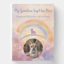 Personalized French Bulldog Memorial Wood Sign