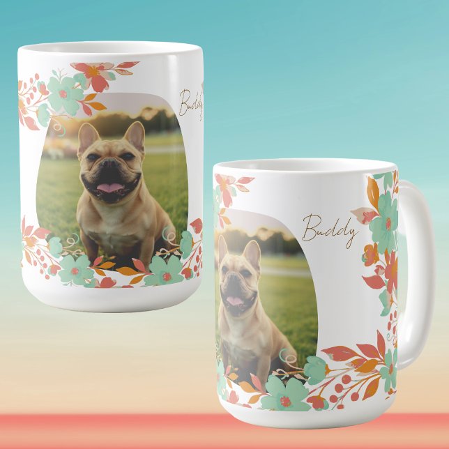 Personalized French Bulldog Photo & Name Frenchie  Coffee Mug (Creator Uploaded)