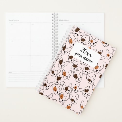 Personalized French Bulldog Planner