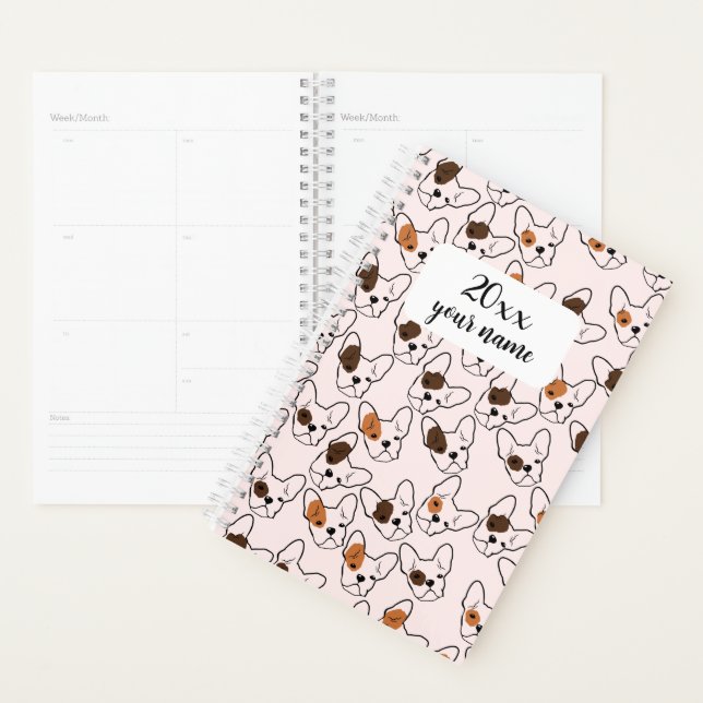Personalized French Bulldog Planner (Display)