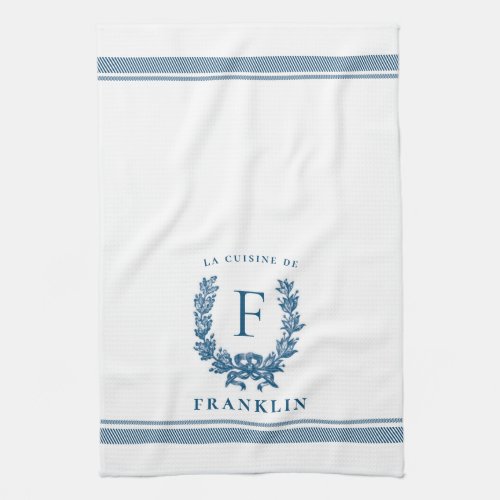 Personalized French Country Kitchen Dish Towel