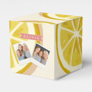 Personalized Fresh Lemon Slice Pattern Bright Favor Boxes