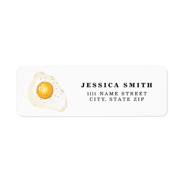 Personalized Fried egg Label (Front)