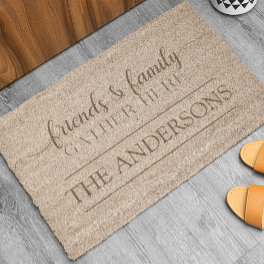 Personalized Friends and Family Fiber Doormat