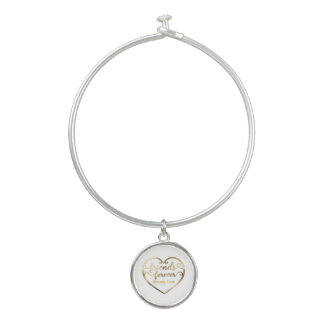 Personalized Friends Forever Name Bangle Bracelet