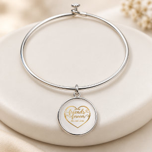 Personalized Friends Forever Name Bangle Bracelet
