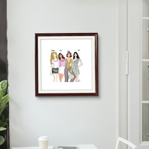 Personalized friends forever poster