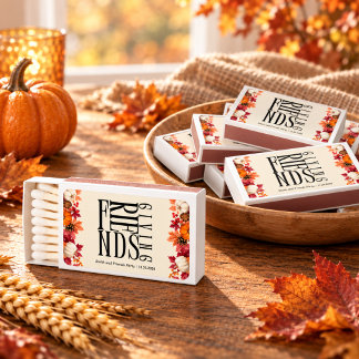 Personalized Friendsgiving Favors for Friends Matchboxes