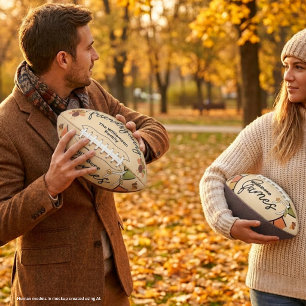 Personalized Friendsgiving Keepsake Football