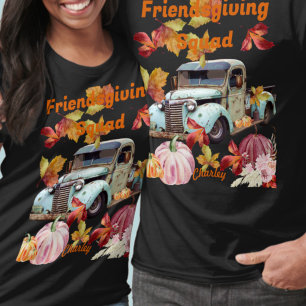 Personalized Friendsgiving Squad Thanksgiving T-Shirt