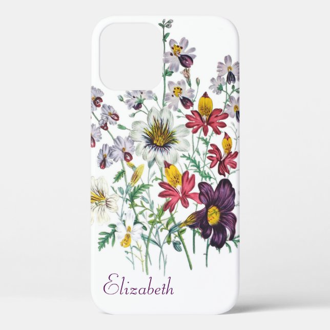 Personalized Fringeflowers/Velvet Trumpet Flowers Case-Mate iPhone Case (Back)
