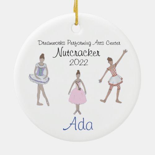 Personalized FritzSoliderFlower Nutcracker Ceramic Ornament