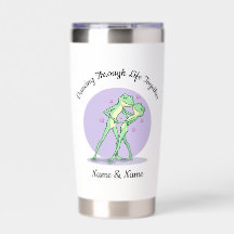 Personalized Frog Couple Thermal Tumbler
