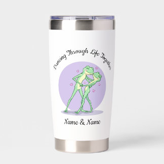 Personalized Frog Couple Thermal Tumbler