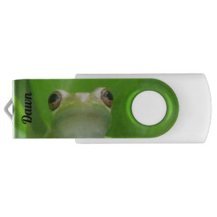 Personalized Frog Eyes Swivel USB Flash Drive