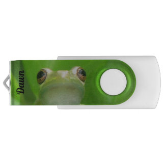 Personalized Frog Eyes Swivel USB Flash Drive